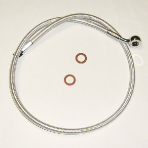 Sterling Chromite II Designer 20" ABS Upper DOT Brake Line 90° 7/16"